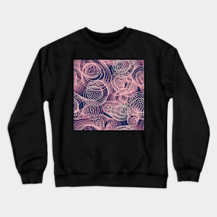 Mesmerizing abstract pink and rose spirals Crewneck Sweatshirt